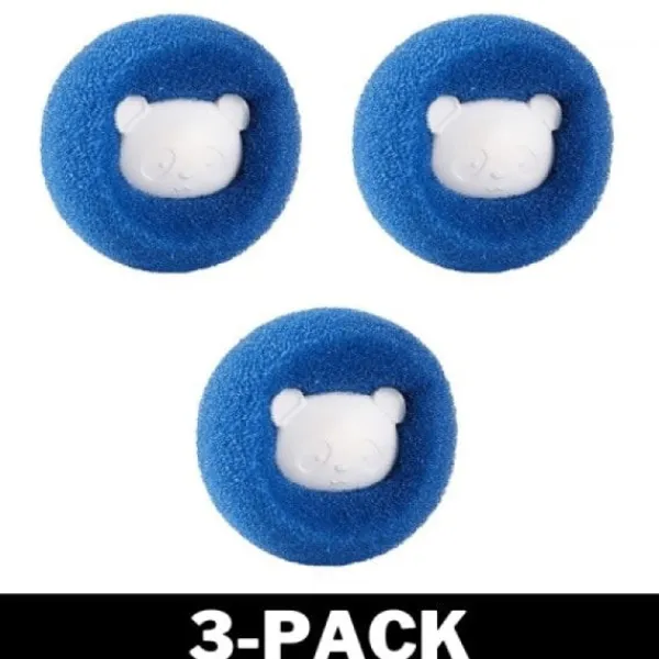 Online Effektiv hårfångare / pälsfångare för tvättmaskin Blå 3-pack