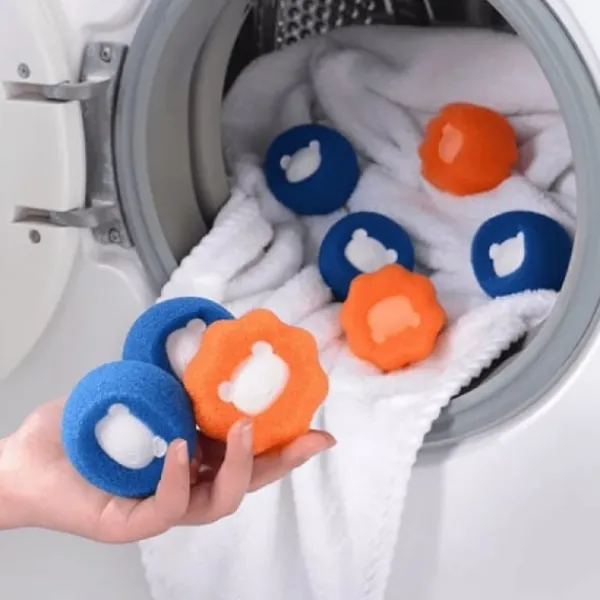 Online Effektiv hårfångare / pälsfångare för tvättmaskin Blå 3-pack