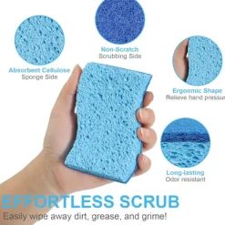 Online Ekologisk och reptålig kökssvamp av cellulosa, miljövänlig dubbelsidig