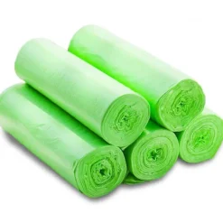 Online LEIGELE Ekologiska avfallspåsar, 100 st rivsäkra avfallspåsar, matavfallspåse för kök, komposterbara & biologiskt nedbrytbara avfallspåsar (LGL)