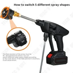 Sale TECH DISCOUNT Elbilstvätt - TD® - Vattenpump 300W - Autonomi 60min - Multifunktionsmunstycke - 25V