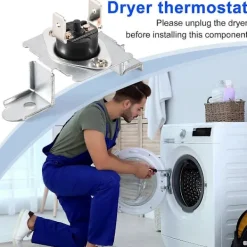 Hot 6931EL3003C Torktumlare Högtemperaturbegränsare Ersättningsdelar för 1268365, 6931EL3003G, PS3530484