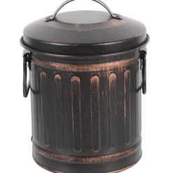 Sale Eldstads askhink hushåll kolhink liten kolbunker multifunktionell brännare hink förbränningsugn (19.00X13.00X13.00CM, svart)