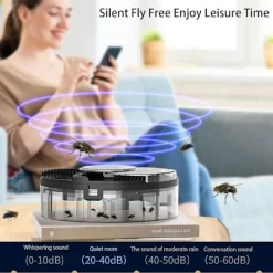 Sale Elektrisk flugfälla - Flugfällor för inomhusbruk, Automatisk flugfångare, Uppladdningsbar insektsavvisande flugfälla, Avtagbara flugfångare Flugfällor Hemtillbehör | Fyndiq