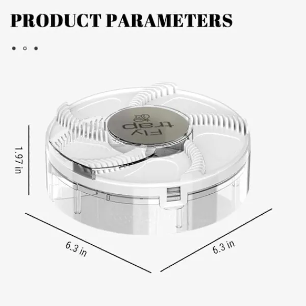 Clearance Elektrisk flugfälla, flugfälla, flygande insektsfälla, automatisk inomhusflugfälla, flugkontrollfångare insekt för ranch, trädgård