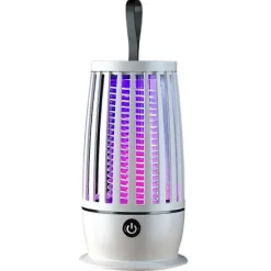 Elektrisk Flugfångare USB Uppladdningsbar Elektrisk Myggsmälla Elektrisk Flugfälla med Nattlampa