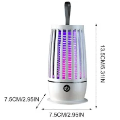 Elektrisk Flugfångare USB Uppladdningsbar Elektrisk Myggsmälla Elektrisk Flugfälla med Nattlampa