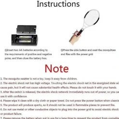 Discount Elektrisk flugsmälla Kompatibel Hem 1 Lager Mesh Myggdödare Racket-c Svart
