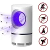 Outlet Elektrisk Fly Bug Mygga Insekt Killer LED Ljus Trap Kontroll Lampa