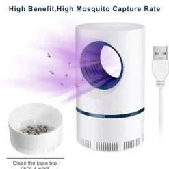 Outlet Elektrisk Fly Bug Mygga Insekt Killer LED Ljus Trap Kontroll Lampa