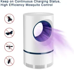 Outlet Elektrisk Fly Bug Mygga Insekt Killer LED Ljus Trap Kontroll Lampa