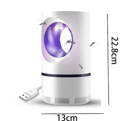 Outlet Elektrisk Fly Bug Mygga Insekt Killer LED Ljus Trap Kontroll Lampa