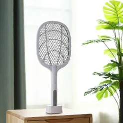 Outlet Elektrisk Insektsdödare Racket, Myggdödare, Fruktflugsmälla, Två-I-Ett USB Uppladdningsbar Elektronisk Smälla Skadedjursbekämpning, L SZRH A-W