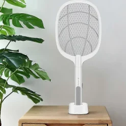 Outlet Elektrisk Insektsdödare Racket, Myggdödare, Fruktflugsmälla, Två-I-Ett USB Uppladdningsbar Elektronisk Smälla Skadedjursbekämpning, L SZRH A-W