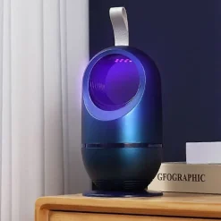 Hot Elektrisk Insektsdödare, UV Myggdödare, Insektsfälla, Mygglampa, Insektsdödare, Myggskydd, Elektrisk Insekts Myggfälla fo[D] blue