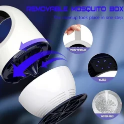 Hot Elektrisk Insektsdödare, UV Myggdödare, Insektsfälla, Mygglampa, Insektsdödare, Myggskydd, Elektrisk Insekts Myggfälla fo[D] blue