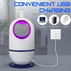 Hot Elektrisk Insektsdödare, UV Myggdödare, Insektsfälla, Mygglampa, Insektsdödare, Myggskydd, Elektrisk Insekts Myggfälla fo[D] blue