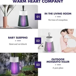 Outlet Elektrisk myggdödare kraftfull insektsdödare myggfälla flugfälla inomhus mygga