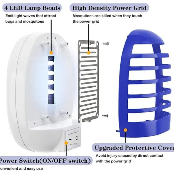 Online Elektrisk Myggdödare/Insektsdödare 2-pack – Inomhus & Utomhus Myggfångare, Flugdödare med Stickkontakt