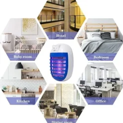 Online Elektrisk Myggdödare/Insektsdödare 2-pack – Inomhus & Utomhus Myggfångare, Flugdödare med Stickkontakt