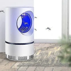 Elektrisk myggfångare för inomhusbruk, myggdödarlampa med USB-strömförsörjning och adapter, myggdödare, myggfälla, myggzapper, knottfälla, insekt