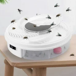 GIFT OF G Elektrisk roterande flugfångare för inomhusbruk för att fånga flugor med eget bete