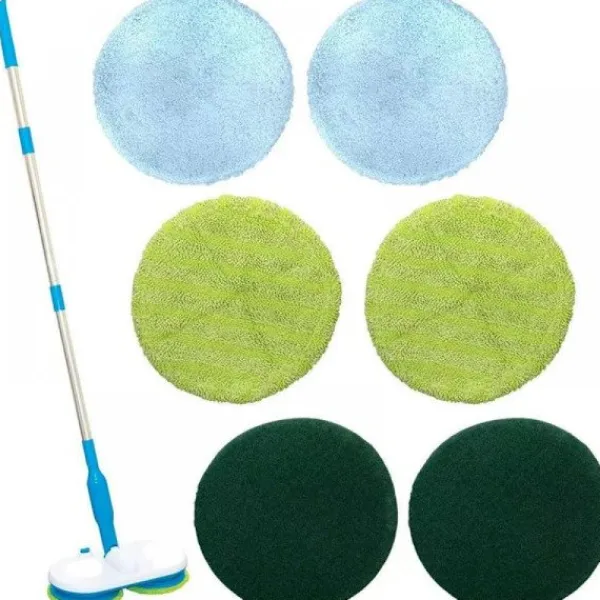 New Elektrisk roterande mopp, elektrisk flytande mopp med torkning, skrubbning och polering, elektrisk mopp för hushållsrengöring, Cl 1 set