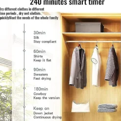 Best Elektrisk torktumlare med timing Fjärrkontroll Bärbar Mute Silent Elektrisk varmluftstork Torkställ för kläder