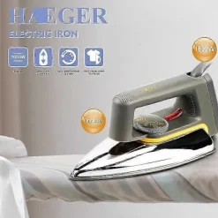 Hot Elektriskt strykjärn (torrt strykjärn) (SVART)