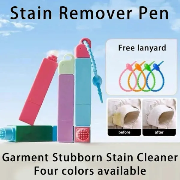 Hot Elephant Kiss Fläckborttagningspenna, 3-sekunders fläckborttagningspenna, dubbelhuvud omedelbar behandlingspenna för rengöring på språng, tar itu med envisa fläckar | Fyndiq