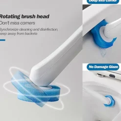 Outlet Engångs Toalettrengöringssystem med 24 st Desinficerande Refiller, Toalettborste Fresh Brush Set (24 Desinficerande Refiller)