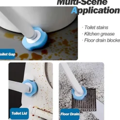 Outlet Engångs Toalettrengöringssystem med 24 st Desinficerande Refiller, Toalettborste Fresh Brush Set (24 Desinficerande Refiller)