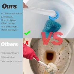 Outlet Engångs Toalettrengöringssystem med 24 st Desinficerande Refiller, Toalettborste Fresh Brush Set (24 Desinficerande Refiller)