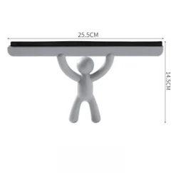 Enkel och elegant glasrakel, stilren och praktisk, lämplig för att skrapa speglar, bänkskivor, glas, rengöring av hemmets badrum