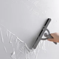 Enkel och elegant glasrakel, stilren och praktisk, lämplig för att skrapa speglar, bänkskivor, glas, rengöring av hemmets badrum