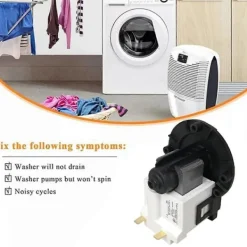 Discount FMYSJ Ersättnings tvättmaskin 5859EN1004J Dräneringsmotor för LG Trumtvättmaskin Sumppumpmotor Acce (FMY) Black White