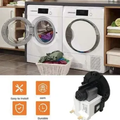 Discount FMYSJ Ersättnings tvättmaskin 5859EN1004J Dräneringsmotor för LG Trumtvättmaskin Sumppumpmotor Acce (FMY) Black White