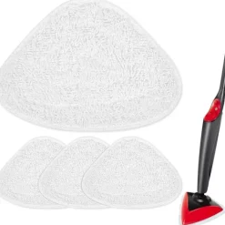 Discount Ersättningsdelar för ångmopp, vita mikrofiberdukar kompatibla med Vileda ångmoppar (4-pack - Vit)