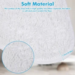 Discount Ersättningsdelar för ångmopp, vita mikrofiberdukar kompatibla med Vileda ångmoppar (4-pack - Vit)