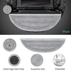 Outlet Ersättningsdelar för Roborock S8 Maxv Ultra, huvudborste och sidoborste Som Visat_MGF-FM- As Shown