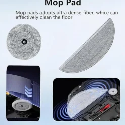 Online Ersättningsdelar för Saros 10 Dammsugare Huvudborste Sidoborste HEPA Filter Moppdynor Dammpåsar Tillbehörssats