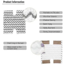 Sale Ersättningsdelar Moppdyna Kompatibel för S3973 S3973D S5002 S6001 Ångmopp Tillbehör Moppduk P