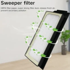 Ersättningsdelar till Ecovacs X1 Plus Robotdammsugare - Huvudsidoborste, HEPA-filter, Mopptrasa, Dammpåse