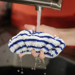 Clearance DAO Ersättningsdukar i mikrofiber för Rowenta Clean&Steam ZR005801, tvättbara 6-pack (RY7/RY8-serien) [DB] Blue gray white Bluegraywhite