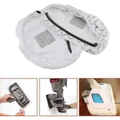 Hot Ersättningsdynor för Leifheit CleanTenso ångmopp - ångmoppdyna för djuprengöring, 5x Ersättnings Mikrofiberdyna -