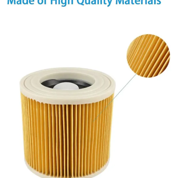 Best Ersättningsfilter för Kärcher WD2 WD3 WD3P MV2 MV3 WD 2200 SE 4001 Våt- och torrdammsugare