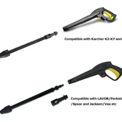 Ersättningsförlängningslans för Kärcher K1, K2, K3, K7 - Förlängningslans med roterande turbokraft, Biltvättlansmunstycke