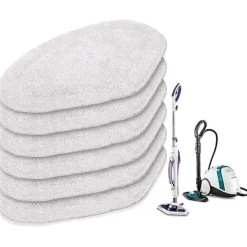 New DMstore Ersättningsmoppar för Polti Vaporetto Vaporforce-borste, äkta produkt för Smart 35Mop, Smart 40Mop, etc (6 stycken)