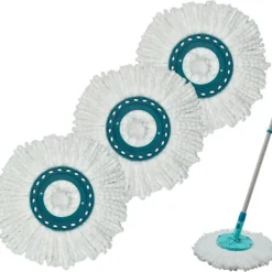 Outlet Generic Ersättningsmopphuvud, kompatibelt med Leifheit Clean Twist Mopp, Ersättningsmopphuvud för moppset