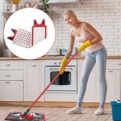 New INF Ersättningsmopphuvuden för Vileda Ultramax Elektrisk Mopp, Tvåfärgade Mikrofiber, 2-pack - För effektiv rengöring